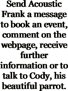 Send Acoustic Frank a message